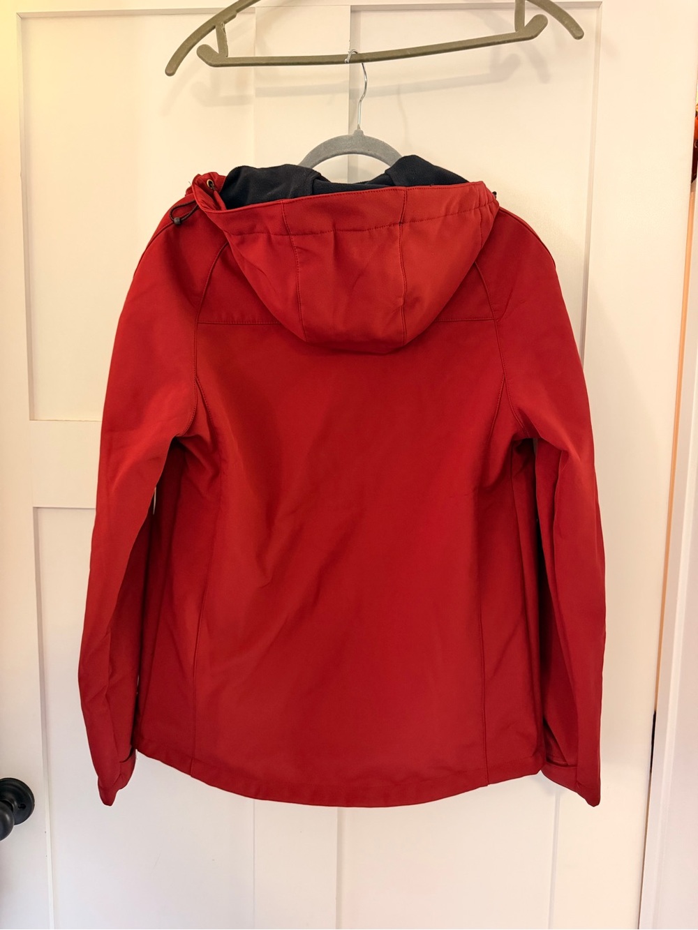 Red Softshell Jacket with Hood - Picture 2 of 7